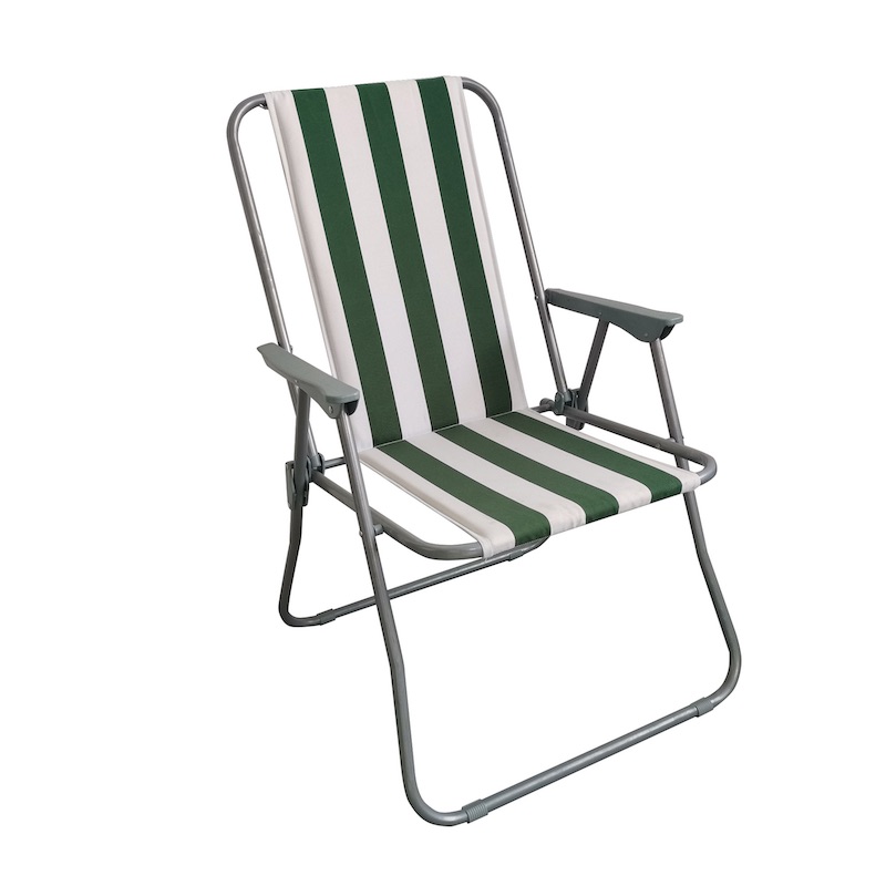 18 Size Metal Tube Beach Armrest Folding Chair