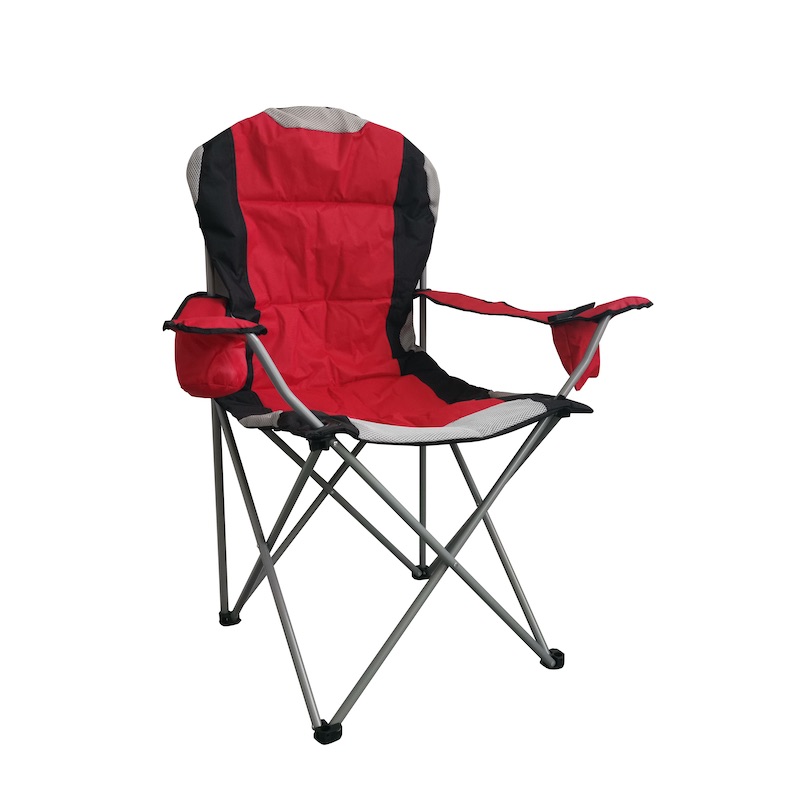 Multi-Fabric Armrest Folding Lounge Chair with Pockets