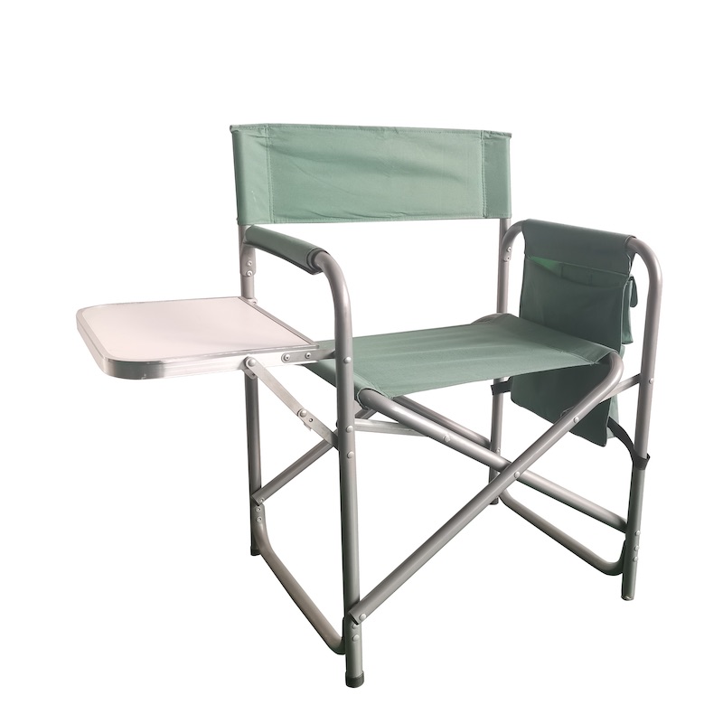 Foldable Director's Chair with End Table Board