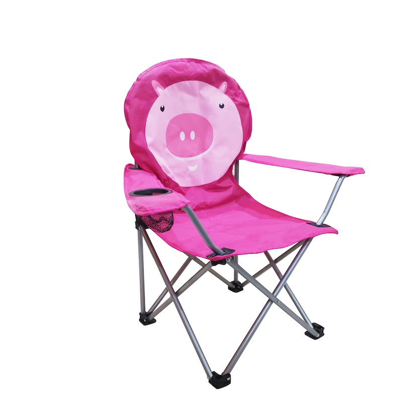 Kids Armrest Camping Chair with Storage Bag