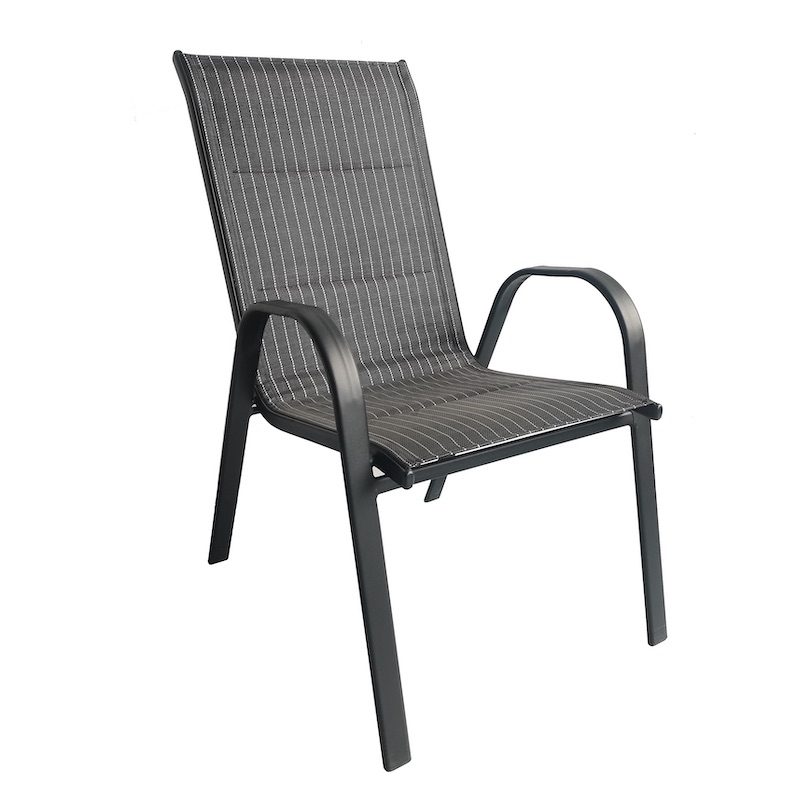 Metal Stacking Garden Chair with Back